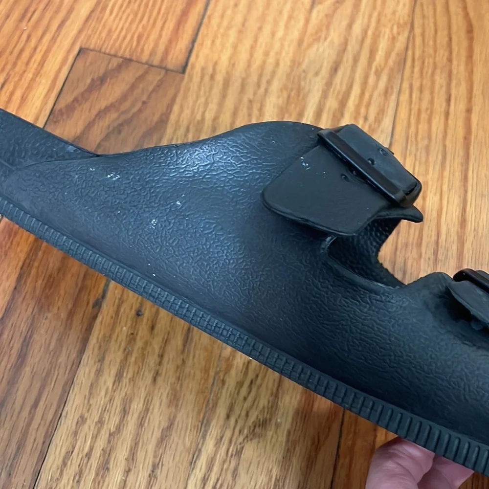 Skechers foamies‎ double buckle slides Sandals black men’s 12